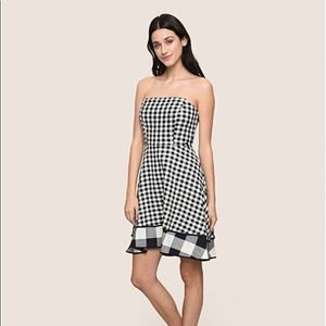 Armani Exchange Mixed Plaid Cami Dress Sz 4
